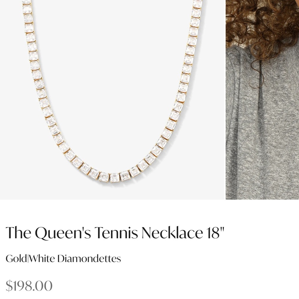 Melinda Maria “The Queen’s Tennis Necklace” -18”